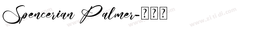 Spencerian Palmer字体转换